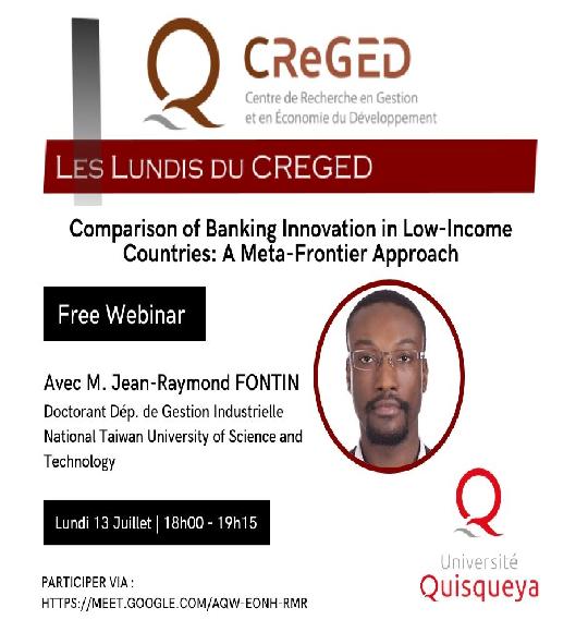 Les Lundis du CReGED : Innovation bancaire
