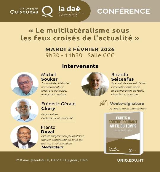 Conférence : Le Multilatéralisme sous les feux croisés de l'actualité